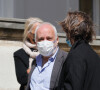 François Berléand - Obsèques de Myriam Feune de Colombi (Myriam Vilgrain) en l'église Saint-Roch à Paris, le 26 avril 2021. © Christophe Clovis/Bestimage