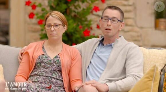 Hervé et Stéphanie lors du bilan de "L'amour est dans le pré 2021" du 22 novembre, sur M6