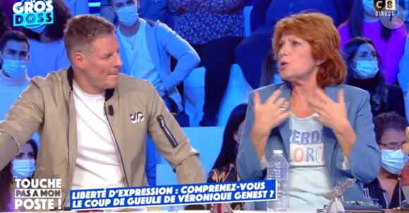 Véronique Genest dans "Touche pas à mon poste", le 23 novembre 2021, sur C8