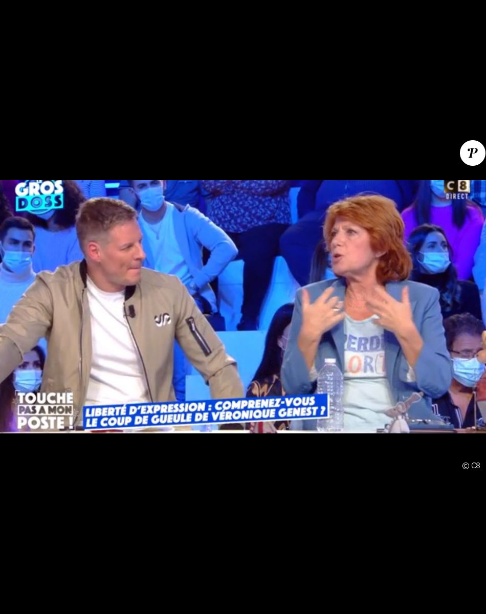 Véronique Genest dans "Touche pas à mon poste", le 23 novembre 2021, sur C8