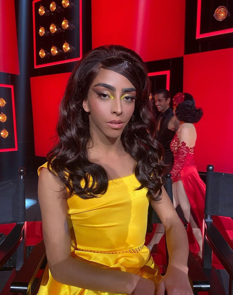 Bilal Hassani lors d'un premier de "Danse avec les stars", le 23 octobre 2021.