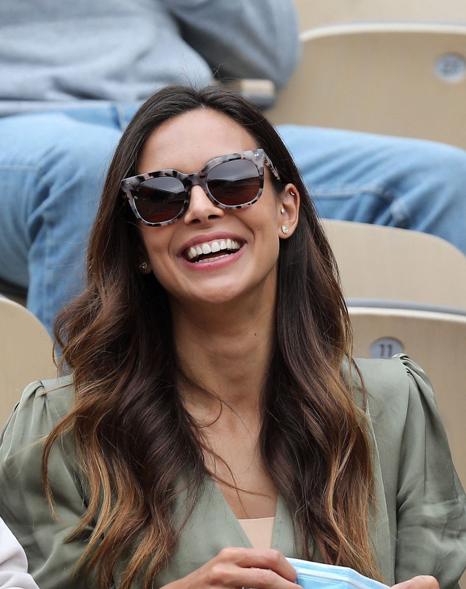 Marine Lorphelin dans les tribunes des Internationaux de France de tennis de Roland Garros à Paris, France, le 5 juin 2021. © Dominique Jacovides/Bestimage