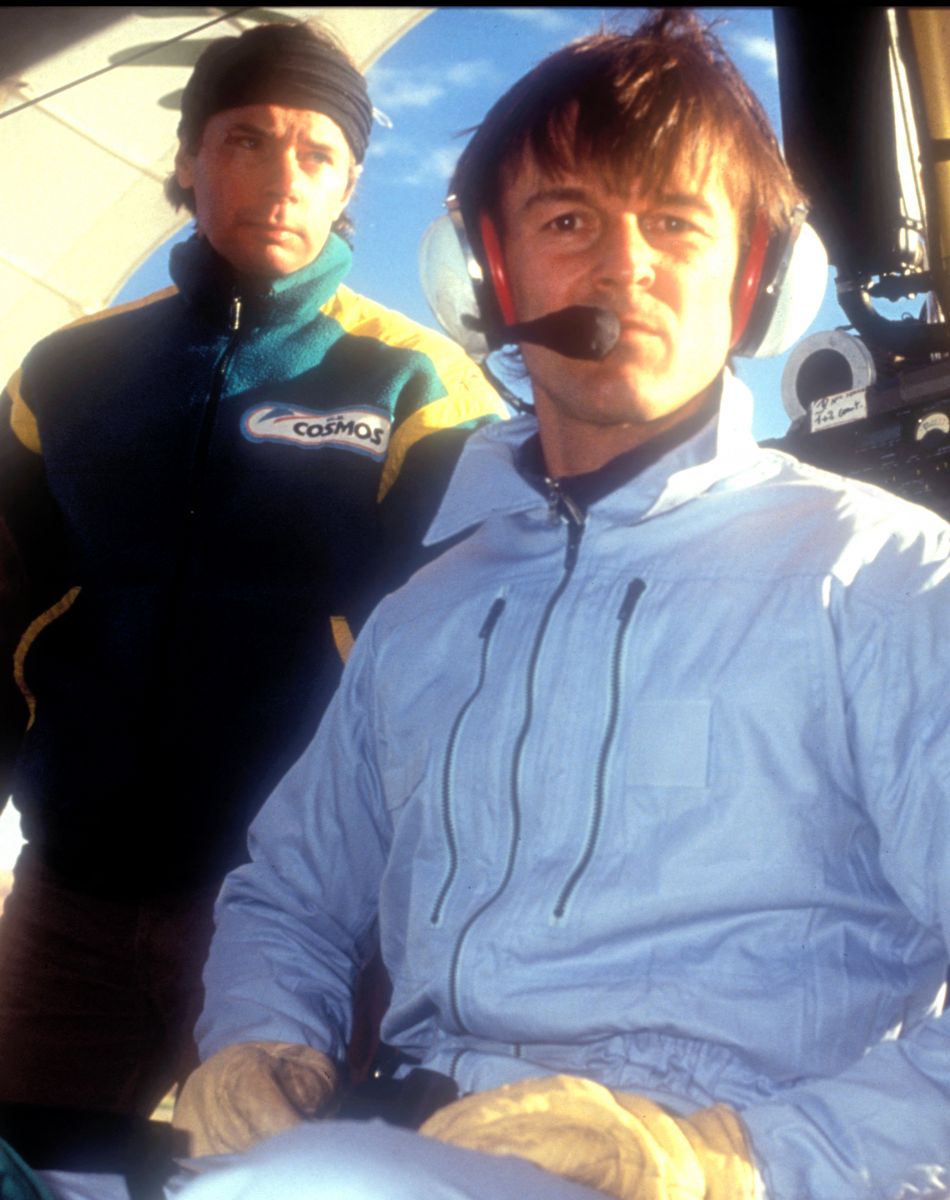 Nicolas Hulot au Botswana pour la Fondation Ushuaïa en 1995