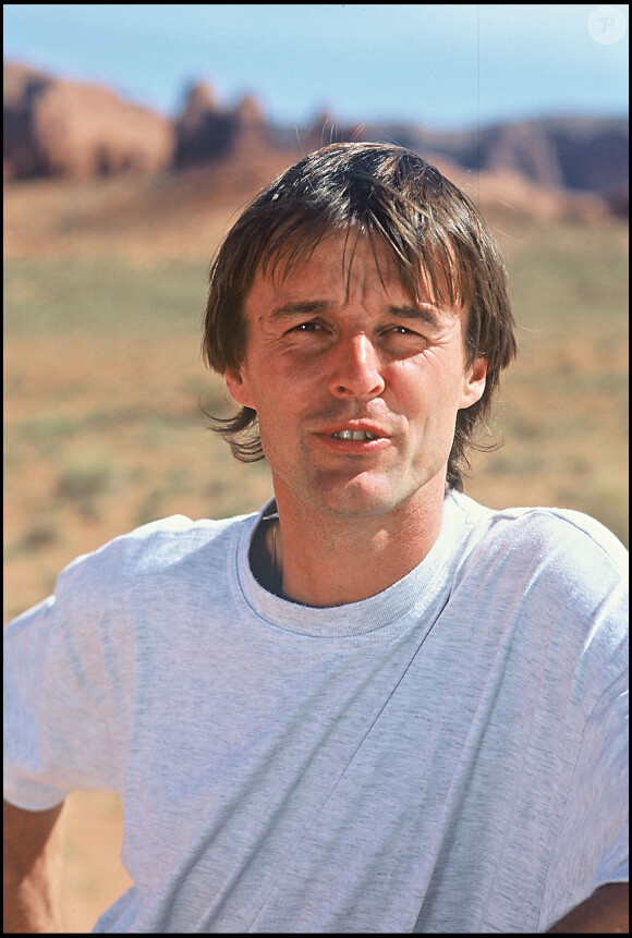 Nicolas Hulot au Botswana pour la Fondation Ushuaïa en 1995