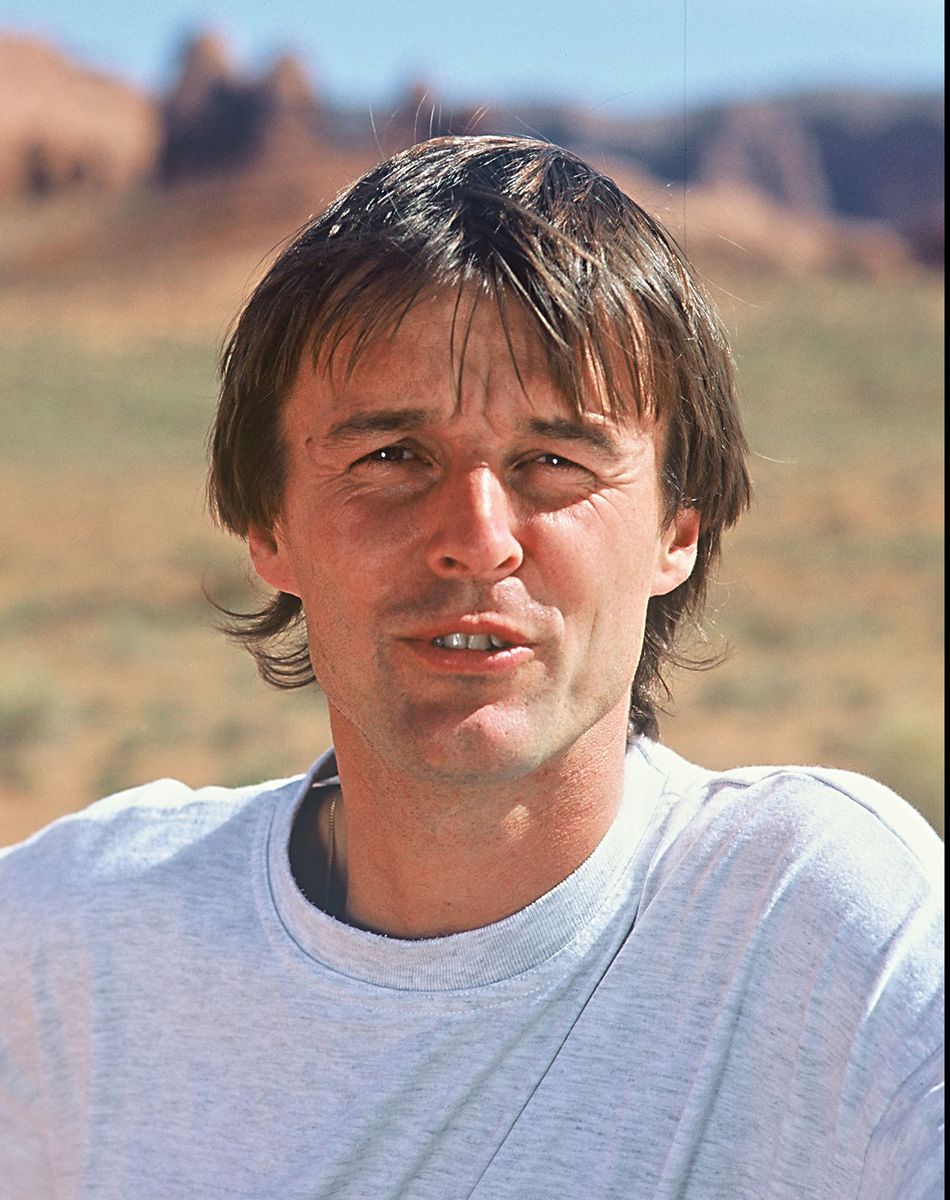 Nicolas Hulot au Botswana pour la Fondation Ushuaïa en 1995