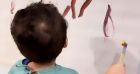 Isaiah, le fils de M. Pokora et de Christina Milian, est un petit peintre en herbe.