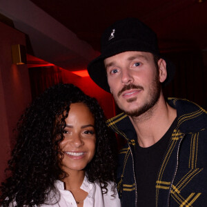 Matt Pokora et sa femme Christina Milian lors de la soirée d'anniversaire de Cindy Bruna (27 ans) au restaurant Giusé Trattoria à Paris, France. Un événement organisé par Five Eyes Production. © Rachid Bellak/Bestimage 