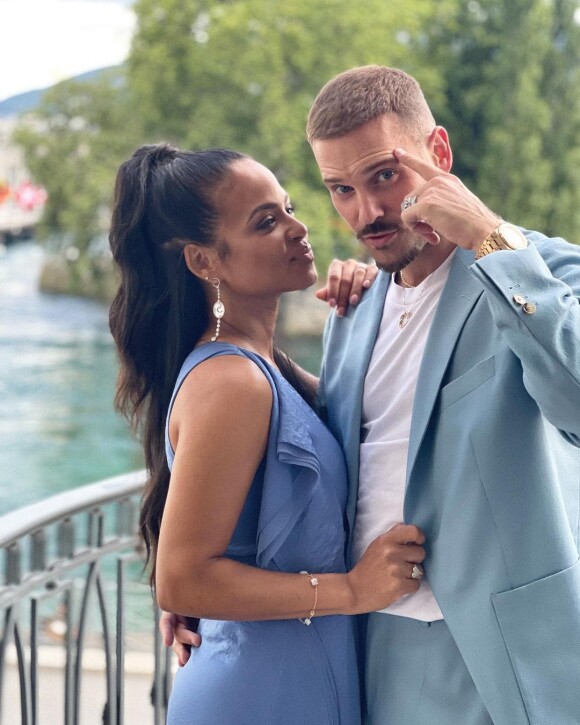 M. Pokora et sa femme Christina Milian sur Instagram. Le 17 juillet 2021.