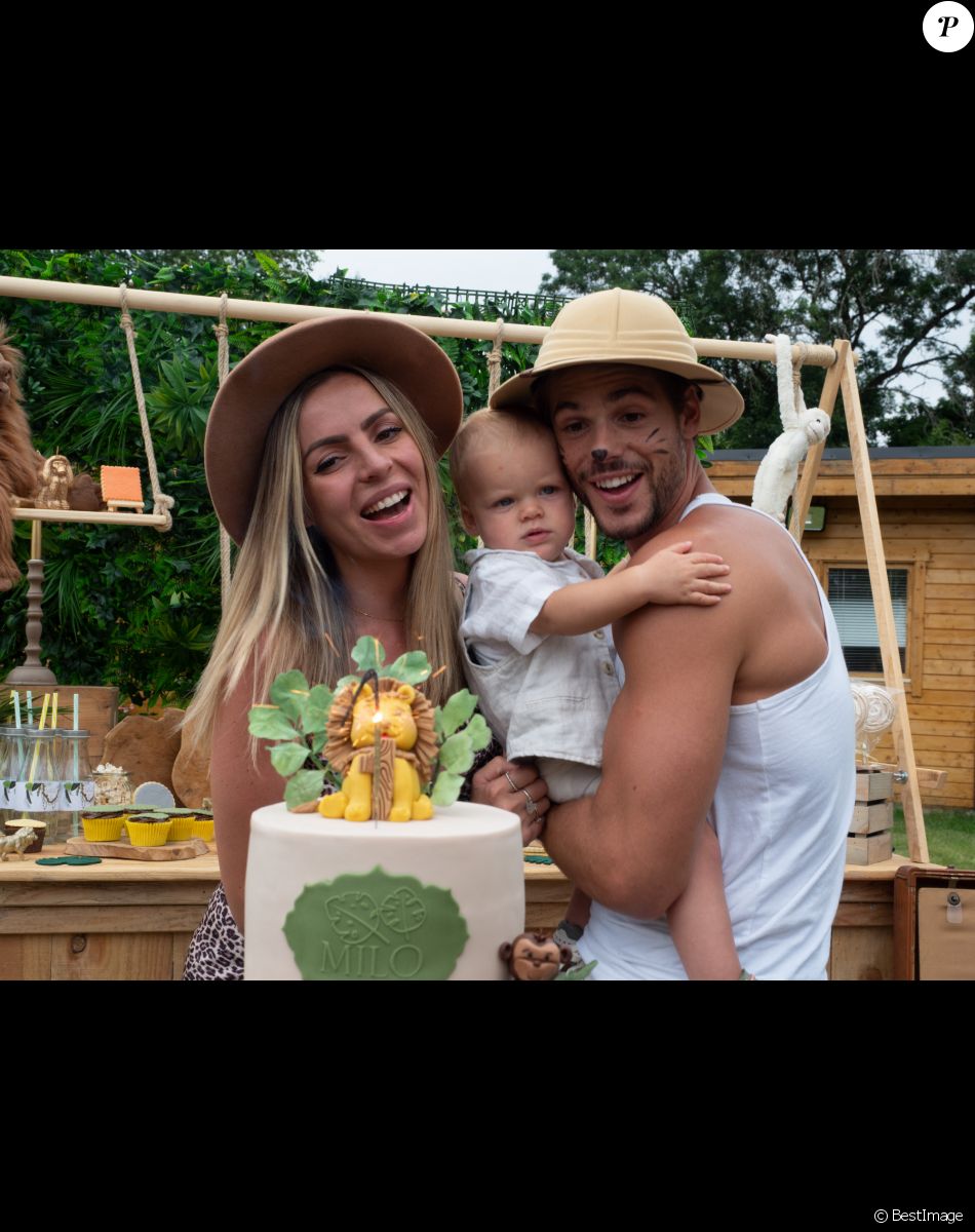 Exclusif - Hillary (enceinte) et son fiancé Giovanni Bonamy préparent l'anniversaire des un an de leur fils Milo et la baby shower de l'enfant à venir à La Brède, France, à l'occasion du tournage de l'émission "Mamans et Célèbres".