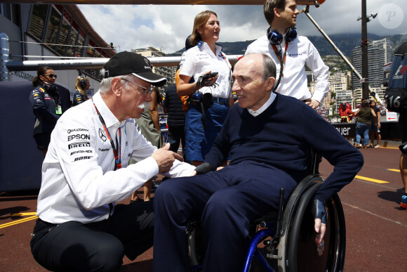 Dieter Zetsche, Frank Williams - People lors du Grand Prix de Formule 1 de Monaco le 24 mai 2015  