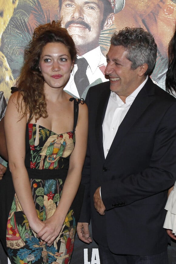 Alain Chabat et sa fille Louise à l'avant-première du film "Sur la piste du Marsupilami" à Paris.