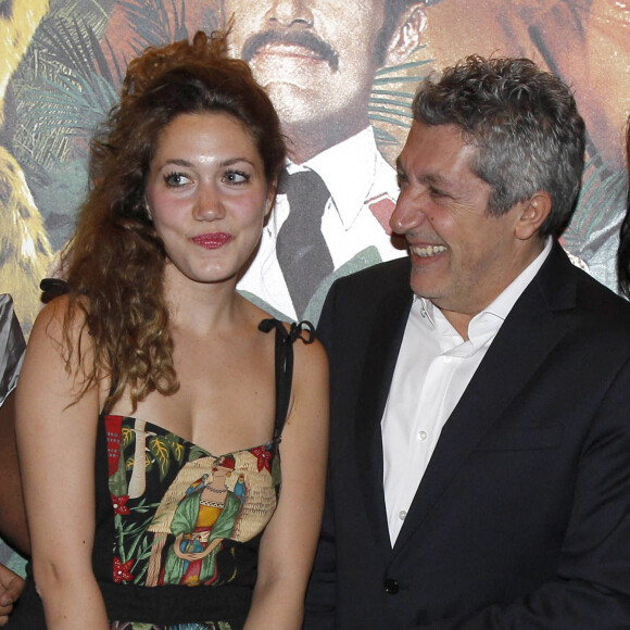 Alain Chabat et sa fille Louise à l'avant-première du film "Sur la piste du Marsupilami" à Paris.