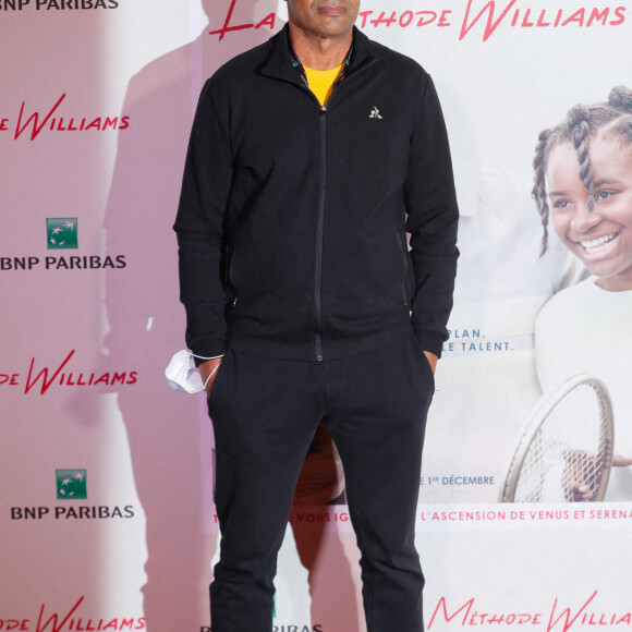 Yannick Noah - Avant-première du film "la méthode Williams (King Richard)" au Grand Rex à Paris, France, le 01 décembre 2021. © Christophe Clovis / Bestimage