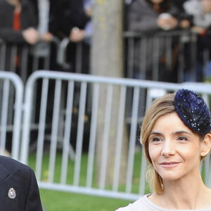 Le prince Emmanuel Philibert de Savoie et la princesse Clotilde de Savoie (Clotilde Courau) - Arrivees a la cathédrale pour le mariage religieux du prince Guillaume de Luxembourg et de la comtesse Stephanie de Lannoy a Luxembourg, le 20 octobre 2012.