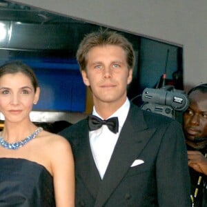 Le prince Emmanuel Philibert de Savoie et son épouse Clotilde Courau à la Mostra de Venise en 2004.