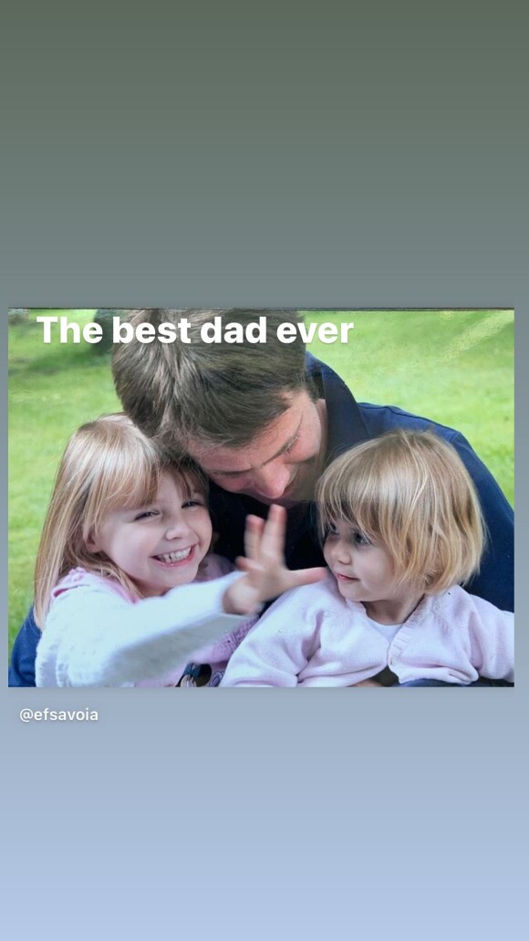 Le prince Emmanuel-Philibert de Savoie et ses filles Vittoria et Luisa, sur Instagram, le 22 juin 2021.