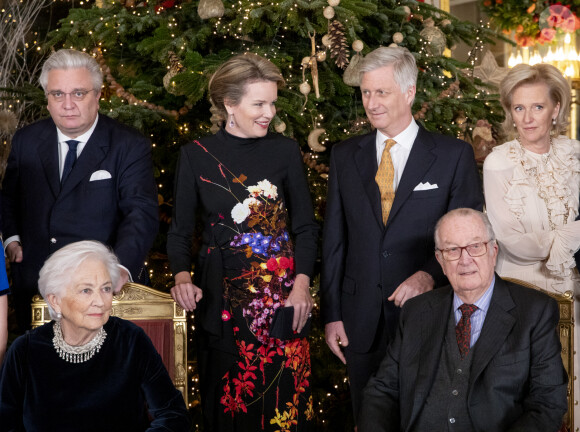 Le roi Philippe de Belgique, la reine Mathilde de Belgique, le roi Albert II de Belgique, la reine Paola de Belgique, le prince Laurent de Belgique, la princesse Astrid de Belgique - Concert de Noël en présence de la famille royale au palais à Bruxelles le 18 décembre 2019.