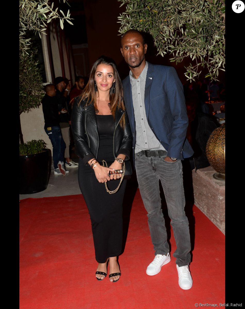 Exclusif - Eric Abidal et sa femme Hayet au cocktail "Aftershow" dans le cadre du festival Marrakech du Rire 2016. Marrakech, le 4 juin 2016. © Bellak Rachid/Bestimage