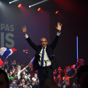 Meeting d'Eric Zemmour, candidat à la présidentielle 2022, à Villepinte en Seine-Saint-Denis