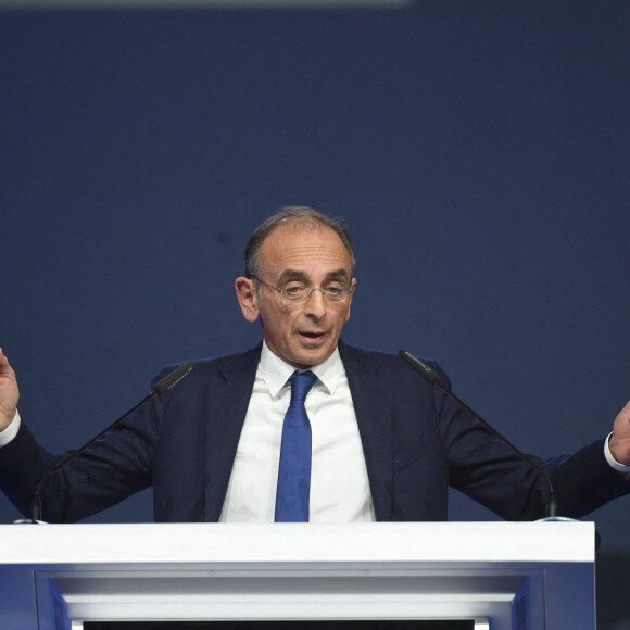 Meeting d'Eric Zemmour, candidat à la présidentielle 2022, à Villepinte en Seine-Saint-Denis le 5 décembre 2021