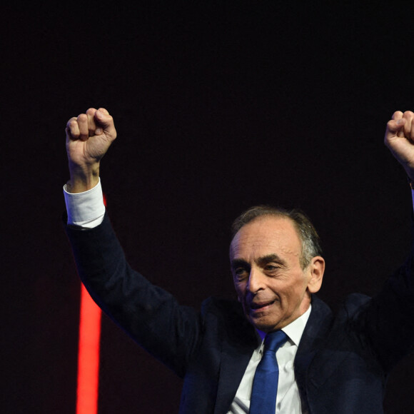 Meeting d'Eric Zemmour, candidat à la présidentielle 2022, à Villepinte en Seine-Saint-Denis le 5 décembre 2021
