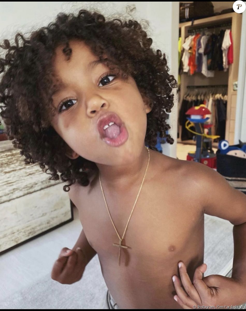 Kim Kardashian Declaration D Amour A Son Fils Saint Pour Son Anniversaire Le Diaporama Purepeople