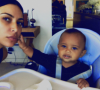 Photo de Kim Kardashian et son fils Saint West. Février 2017.