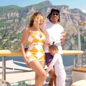 Beyoncé, Jay-Z et leur fille Rumi en vacances dans le sud de la France. Septembre 2021.