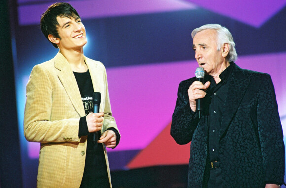 Michal et Charles Aznavour à la Star Academy 3.