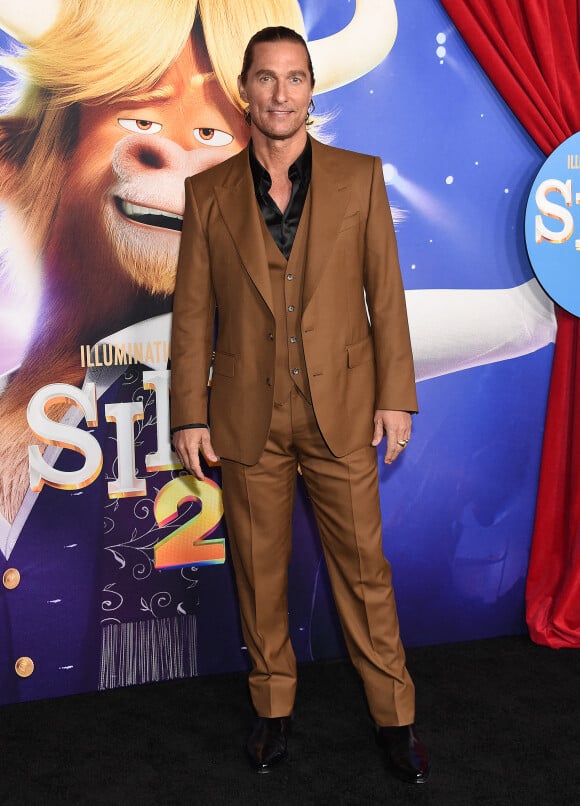 Matthew McConaughey à la première du film "Sing 2" à Los Angeles, le 12 décembre 2021.