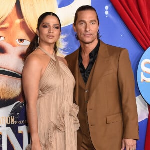 Camila Alves et Matthew McConaughey ont fait une rare apparition à deux lors de l'avant-première du film "Sing 2" à Los Angeles, le 12 décembre 2021.