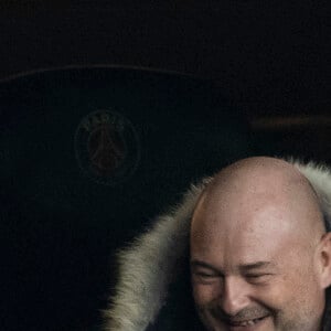 Sébastien Cauet - People au match de Ligue 1 Uber Eats "PSG contre Monaco (2-0)" au Parc des Princes à Paris le 12 décembre 2021. © Cyril Moreau/Bestimage