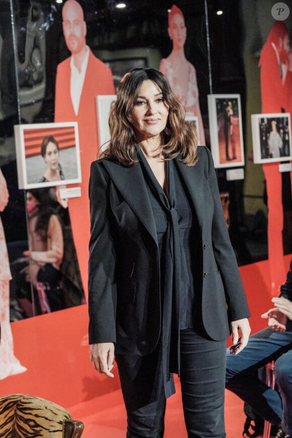 Monica Bellucci participe à une masterclass du réalisateur Antongiulio Panizzi au musée national du cinéma lors du festival du film de Turin, le 1er décembre 2021. 