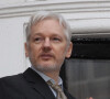 Julian Assange, le créateur de Wikileaks lors d'une conférence de presse d'un balcon à l'ambassade d'Equateur à Londres