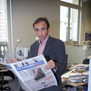 Eric Zemmour dans les locaux du "Figaro"