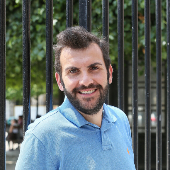 Exclusif - Rendez-vous avec Laurent Ournac, qui a perdu 45kg, place des Vosges à Paris. Le 2 juillet 2015.