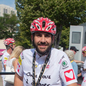 Exclusif - Laurent Ournac - Préparatifs avant départ dans le cadre de l'étape du coeur 2017 au profit de l'association "Mécénat Chirurgie Cardiaque" au stade Orange Vélodrome à Marseille, le 22 juillet 2017. © CVS/Bestimage