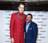 Yannick Agnel, Bernard Montiel - Présentation de la collection "Smalto" lors de la fashion week à la boutique de la rue François 1er à Paris, le 18 janvier 2019. © Giancarlo Gorassini/Bestimage