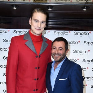 Yannick Agnel, Bernard Montiel - Présentation de la collection "Smalto" lors de la fashion week à la boutique de la rue François 1er à Paris, le 18 janvier 2019. © Giancarlo Gorassini/Bestimage