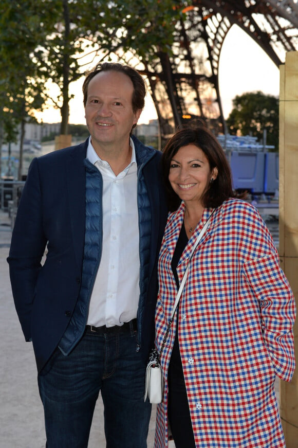 Exclusif - Anne Hidalgo et son mari Jean-Marc Germain - Concert de Paris sur le Champ de Mars à l'occasion de la Fête Nationale à Paris le 14 juillet 2019.