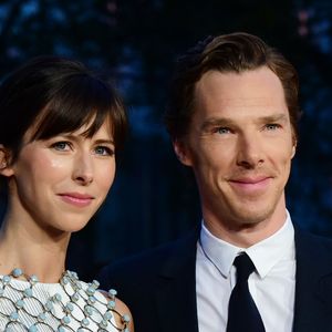 Benedict Cumberbatch et sa femme Sophie Hunter - Avant-première du film "Black Mass" lors du Festival BFI à Londres, le 11 octobre 2015.