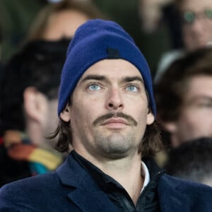 Camille Lacourt dans les tribunes lors du match de championnat de Ligue 1 Conforama opposant le Paris Saint-Germain (PSG) aux Girondins de Bordeaux au Parc des Princes à Paris, France, le 23 février 2020. Le PSG a gagné 4-3. © Cyril Moreau/Bestimage