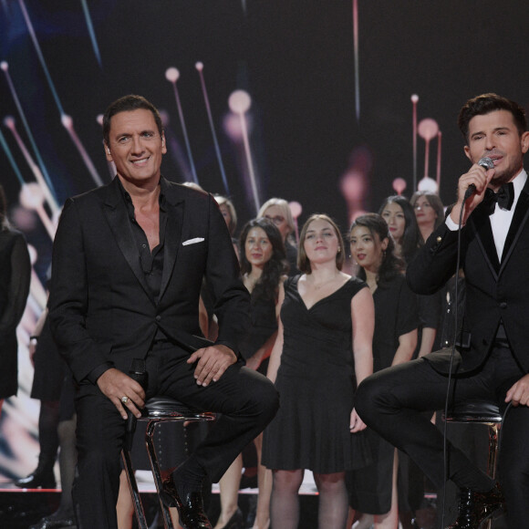 Exclusif - Vincent Niclo et Dany Brillant - Enregistrement de l'émission "300 Choeurs chantent pour les fêtes", diffusée le 22 décembre à 21h05 sur France 3.