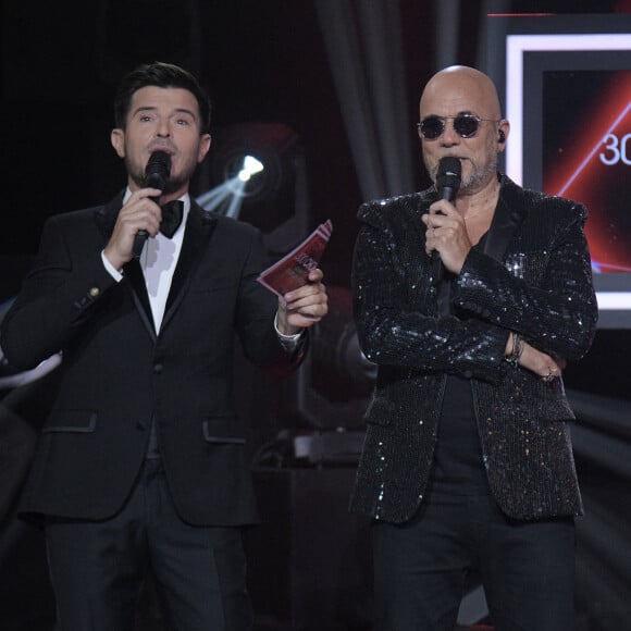 Exclusif - Vincent Niclo et Pascal Obispo - Enregistrement de l'émission "300 Choeurs chantent pour les fêtes", diffusée le 22 décembre à 21h05 sur France 3.