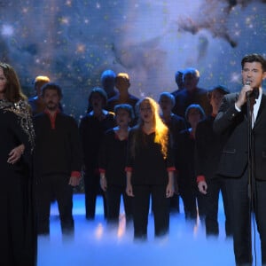 Exclusif - Sarah Brightman et Vincent Niclo - Enregistrement de l'émission "300 Choeurs chantent pour les fêtes", diffusée le 22 décembre à 21h05 sur France 3.