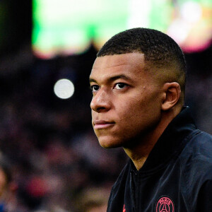 Kylian Mbappe ( 7 - PSG ) - - Match de Ligue 1 Uber Eats "PSG - Nantes (3-1)" au stade du Parc des Princes à Paris, le 20 novembre 2021.