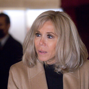 Visite des Hospices de Beaune - Brigitte Macron - Le président Emmanuel Macron accueille Angela Merkel à Beaune pour sa dernière visite en France comme chancelière d'Allemagne. Le 3 novembre 2021 © Jean-Christophe Tardivon / Pool / Bestimage 