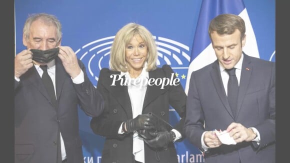 Brigitte Macron stylée pour son dernier cours dans son école à Roubaix