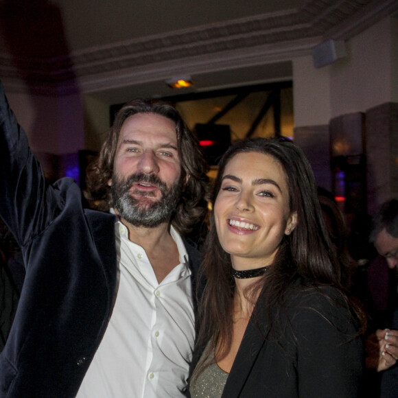 Fréderic Beigbeder et sa femme Lara Micheli - Le prix de Flore 2016 pour Nina Yargekov et sa "Double nationalité" au Café de Flore à Paris, France, le 8 novembre 2016. © Baldini/Bestimage