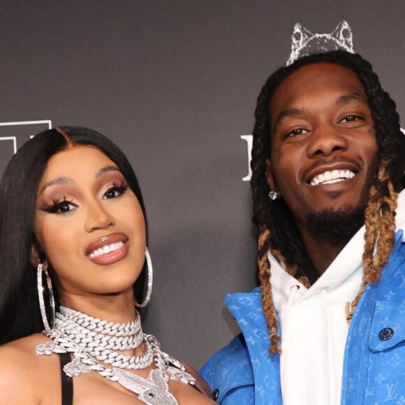 Cardi B assiste à la fête d'anniversaire de son mari Offset à Sneakertopia LA. Los Angeles, le 21 décembre 2021.